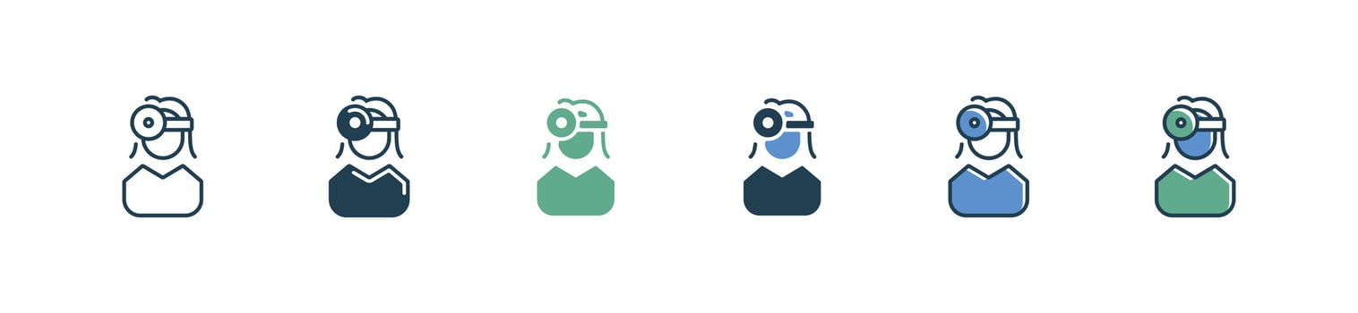 simple medicals physician doctor icon set health care surgeon nurse illustration vector