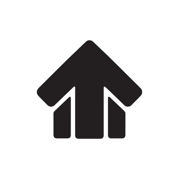 Up arrow icon illustration vector