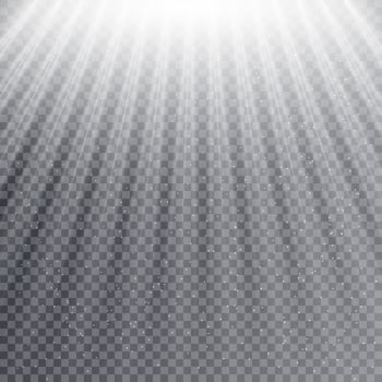 Light flare special effect with rays of light and magic sparkles. Glow transparent light effect set, explosion, glitter, spark, sun flash. vector