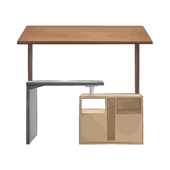 illustration of wooden bar counter vector