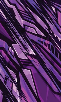 Abstract futuristic geometric wallpaper for extreme jersey teams, racing, games, etc. vector