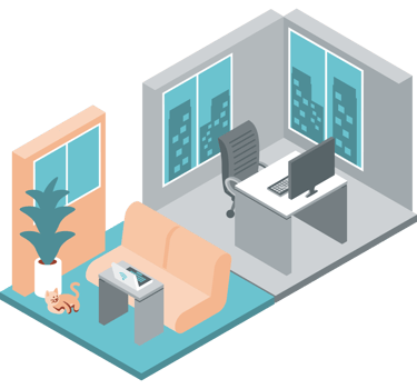 hybrid work flexible time png