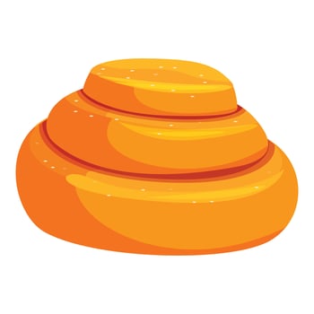 Delicious round bun being prepared for baking by baker in bakery vector
