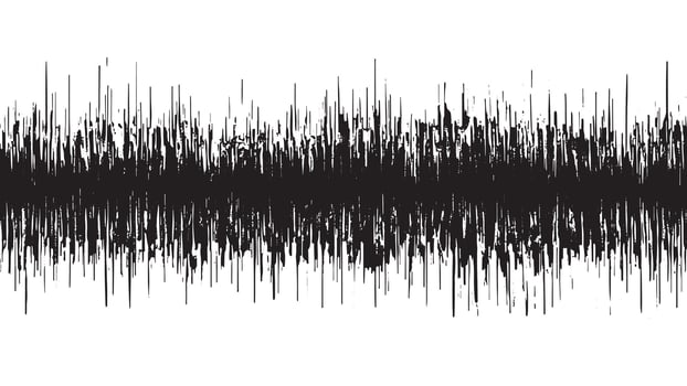 Black Noise Pattern on White Background for Texture and Overlay Design Elements. vector