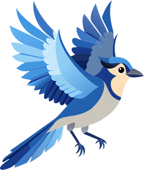 Vibrant Blue Jay Bird Clipart. . png