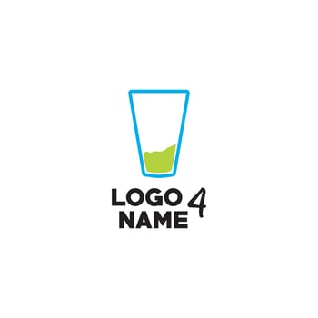Glass Drink logo vector