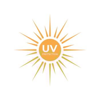 uv sun protect logo design concept idea vector