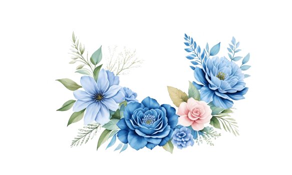 Watercolor Floral with Transparent Background, Delicate Multicolored Flowers, Hand-Drawn Pastel Creamy Colors, Wedding Invitation Design, Floral Border Illustration for Cards and Invitations png