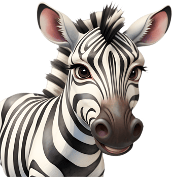 Colorful Zebra Clipart for Creative Projects. . png