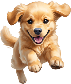 Golden Retriever Clipart, Perfect for Pet Calendars. . png