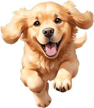 Golden Retriever Clipart for Animal-Themed Events. . png