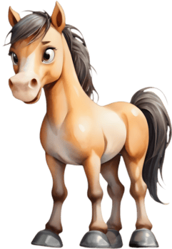 Adorable Pony Clipart for Kids Activities. . png