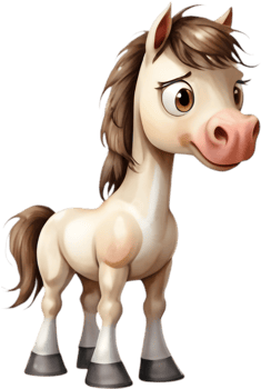 Adorable Horse Clipart for Kids Projects. . png