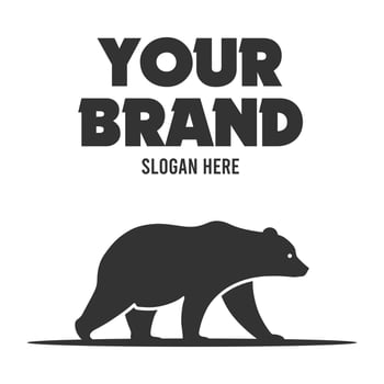 Bold bear logo vector
