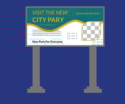 Billboard design,Billboard template,banner horizontal. vector