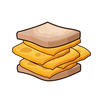 Grilled Cheese Sandwich vector