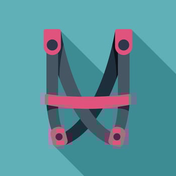 Baby sling carrier for carrying a child safely and comfortably vector