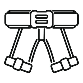 Baby walking assistant belt icon outline vector