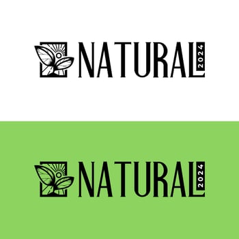 organic natural plant vintage logo. plant logo for any business related to nature and plant. vector