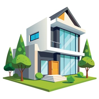 real estate house illustration design vector