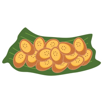 Healthy Homemade Banana Plantain Chips vector