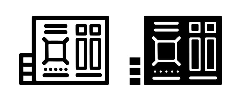 Motherboard cartoon doodle , . vector