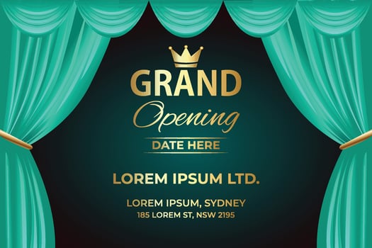 Luxury Grand Opening Banner vector