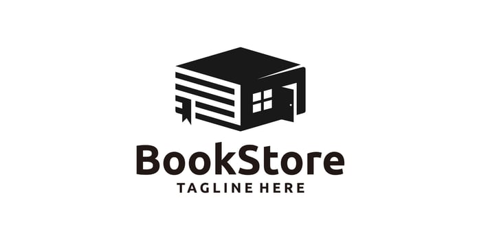 logo design combination book and store,shop,library,sale,buy,logo design template,creative,idea. vector
