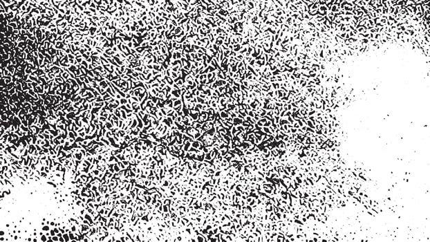 High-Detail Black Noise and Grunge Texture on White Background for Monochrome Overlay and Background Design. vector