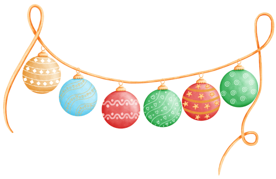 Cute colorful gold and blue Christmas tree hanging ball. Holiday decoration illustration. png