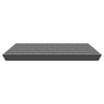 Gray paving stone vector
