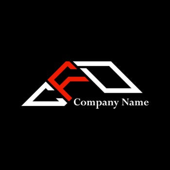 CFD logo design, CFD simple and modern logo. CFD luxurious alphabet design vector