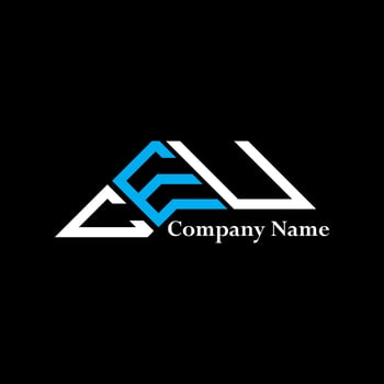 CEU logo design, CEU simple and modern logo. CEU luxurious alphabet design vector