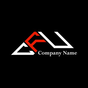 CFU logo design, CFU simple and modern logo. CFU luxurious alphabet design vector