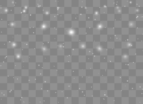 Starlit magic with glowing dust patterns vector