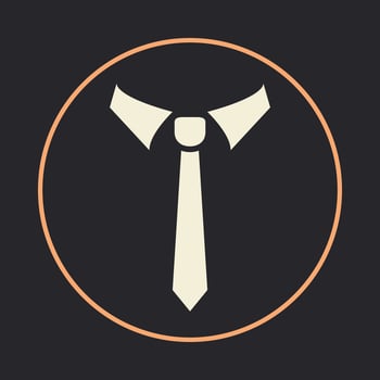 Tie trendy icon thrilling abstract illustration colorful artwork beautiful design vector