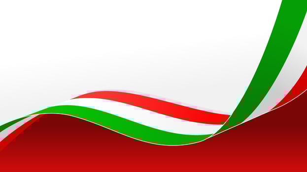wavy hungary flag background with copy space for text. hungary national day vector