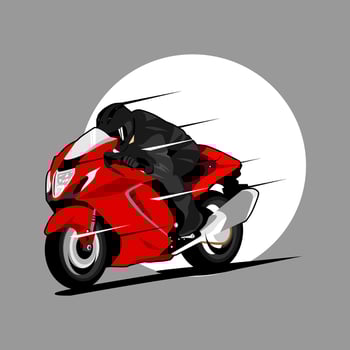 Motor sport racer illustration vector