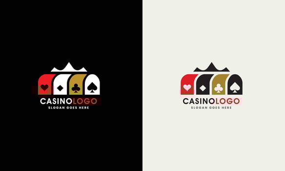 Casino logo concept casino design symbol concept icon winner play win club success template vector