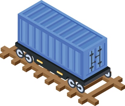 Rail Car Icon vector