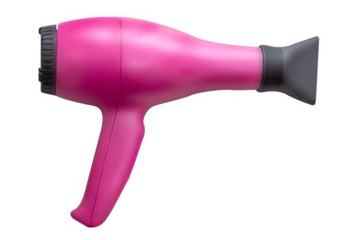Hairdryer isolated on transparent background png