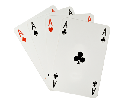 Playing cards on transparent background png