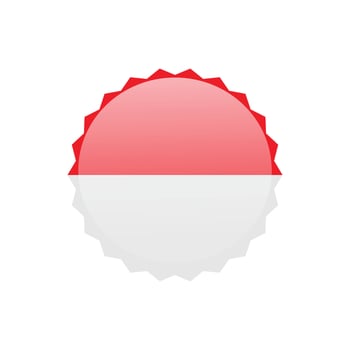 Flag of Indonesia illustration. vector