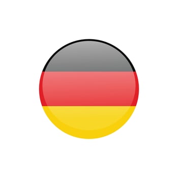 Flag of Germany. Isolated circle geometric shapes. vector