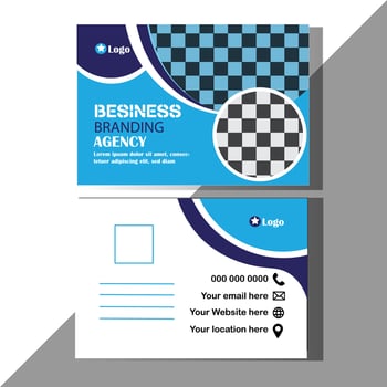 Post Card Template for your Business vector