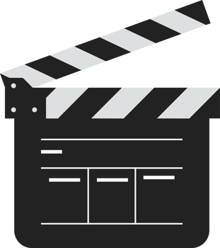 Clapperboard movie isolated png