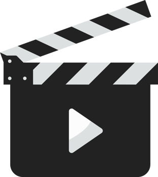 Movie film slate clipart illustration png