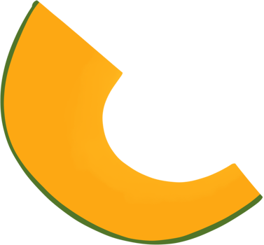 sliced pumpkin cartoon clipart png