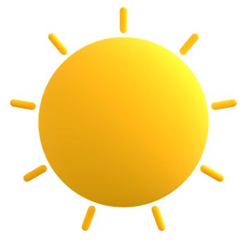 3D icon weather sunny png