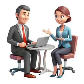 Business Partner Discussion for a New Venture png